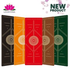 Thảm cao su tập yoga Louis phiên bản Lucky định tuyến Chất liệu cao su non chống trơn, chống trượt, độ đàn hồi cao