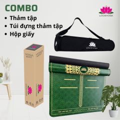 Thảm cao su tập yoga Louis phiên bản Lucky định tuyến Chất liệu cao su non chống trơn, chống trượt, độ đàn hồi cao
