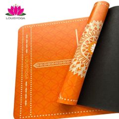 Thảm cao su tập yoga Louis phiên bản Lucky định tuyến Chất liệu cao su non chống trơn, chống trượt, độ đàn hồi cao