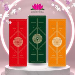 Thảm cao su tập yoga Louis phiên bản Lucky định tuyến Chất liệu cao su non chống trơn, chống trượt, độ đàn hồi cao