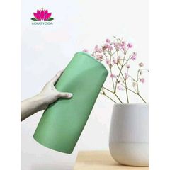 Thảm yoga du lịch louis yoga, khăn trải thảm 2 trong 1 cao cấp chống trơn trượt tặng kèm túi