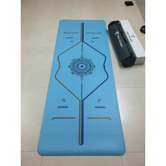 Thảm Tập Cao Su In Định Tuyến Cầu Vồng Đa Sắc,Thảm Tập yoga Cao Cấp Chính Hãng tree Yoga (Kèm túi)