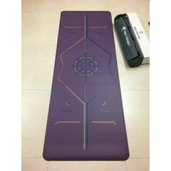 Thảm Tập Cao Su In Định Tuyến Cầu Vồng Đa Sắc,Thảm Tập yoga Cao Cấp Chính Hãng tree Yoga (Kèm túi)