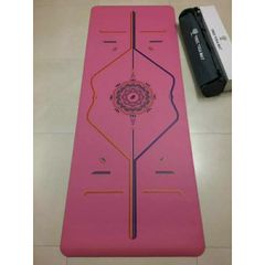 Thảm Tập Cao Su In Định Tuyến Cầu Vồng Đa Sắc,Thảm Tập yoga Cao Cấp Chính Hãng tree Yoga (Kèm túi)