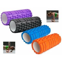 Con lăn massage Yoga Foam Roller - Thiết bị tập thể dục giảm đau cơ, hỗ trợ lưu thông máu, siêu bền, chất liệu EVA an toàn
