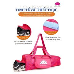 TÚI ĐỤNG THẢM YOGA ĐA NĂNG CAO CẤP LOUISYOGA | ĐỰNG THẢM YOGA , ĐIỆN THOẠI, KHĂN LAU MỒ HÔI....VÀ CÓ NGĂN ĐỰNG GIÀY