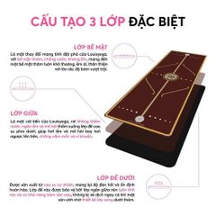 Thảm tập Yoga cao su cao cấp hãng Louis Yoga có định tuyến - Chống trơn, thấm mồ hôi, bám tốt - phiên bản Nature
