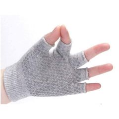 Găng Tay Tập Yoga Chống Trơn Trượt - Len Co Giãn Thấm Mồ Hôi Với Hạt Silicon Massage Bàn Tay
