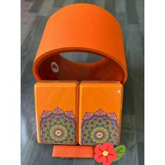 Combo Vòng Tập Yoga lớn 20cm - 2 Gạch Mandala LOUIS YOGA & 1 Dây Cotton 1m8 - Dụng Cụ Hỗ Trợ Tập Yoga Chuyên Nghiệp