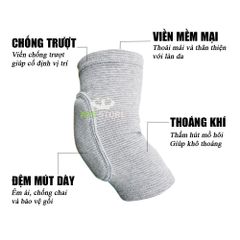 Miếng Đệm Bảo Vệ Khuỷu Tay Cho Yoga & Gym - Đai Xỏ Thể Thao Chống Chấn Thương, Giảm Đau Khuỷu Tay