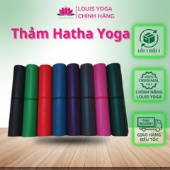Thảm Tập Yoga Cao Su Hatha 5mm - Chống Trơn Trượt, Đàn Hồi Tốt, Nhiều Màu Sắc Sang Chảnh, Tặng Túi Đựng Chất Lượng Cao