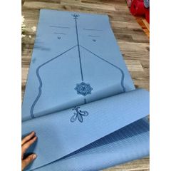 Thảm Tập Yoga TPE Định Tuyến Chống Trơn Trượt 8mm Cao Cấp - Thảm Thể Thao Đảm Bảo An Toàn và Êm Ái, Tặng Kèm Túi Đựng