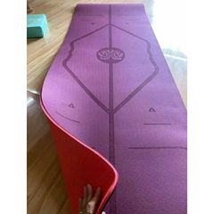 Thảm Tập Yoga TPE Định Tuyến Chống Trơn Trượt 8mm Cao Cấp - Thảm Thể Thao Đảm Bảo An Toàn và Êm Ái, Tặng Kèm Túi Đựng