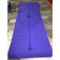 Thảm Tập Yoga TPE Định Tuyến Chống Trơn Trượt 8mm Cao Cấp - Thảm Thể Thao Đảm Bảo An Toàn và Êm Ái, Tặng Kèm Túi Đựng
