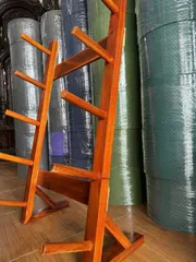 Kệ Gỗ Treo Thảm Yoga Đa Năng 5 hoặc 10 Tầng - Tiết Kiệm Không Gian, Chắc Chắn, Phù Hợp Với Phòng Tập và Nhà Ở
