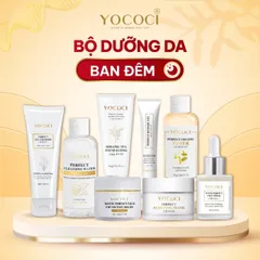 Bộ Dưỡng Da Ban Đêm Cao Cấp YOCOCI - Set 8 Sản Phẩm Chăm Sóc Da Toàn Diện, Dưỡng Ẩm & Phục Hồi Da, Ngăn Lão Hóa