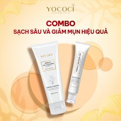 Combo Chăm Sóc Da Ngừa Mụn Yococi - Sữa Rửa Mặt 100ml & Gel Chấm Mụn 15g Cho Da Sáng Mịn, Giảm Sưng Viêm