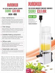 Lọc váng mini Kaokui Surf Clear KK-88 - Giải pháp lý tưởng cho hồ cá tép cảnh, loại bỏ dầu nổi, duy trì môi trường sạch sẽ