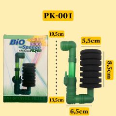 Lọc Sủi Vi Sinh Bio-Sponge PK001 - PK002 - PK003 - PK004 Cho Hồ Cá và Tép Cảnh - Giúp Nước Trong Sạch, Bảo Vệ Sinh Thái Aquatic