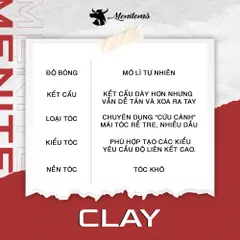 Sáp Vuốt Tóc Nam Gentle Blue Menitems - Dưỡng Tóc Clay Tạo Kiểu Tự Nhiên, Hương Thơm Lịch Lãm, Giữ Nếp Lên Đến 10 Giờ