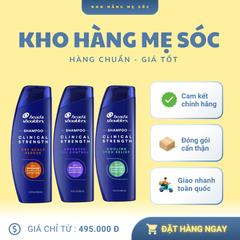 Dầu Gội Head & Shoulders Clinical Strength 400ml - Loại Bỏ Gàu & Nấm, Dưỡng Ẩm Da Đầu, Giảm Ngứa, Thương Hiệu Mỹ