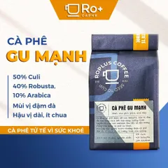 Combo Roplus Coffee 0.5kg Gu Vừa & 0.5kg Gu Mạnh kèm 1 phin nhôm Anode - Cà phê rang xay hương thơm quyến rũ, dễ pha phin và máy.