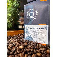 Combo 1kg Cafe Gu Mạnh Roplus + Phin Nhôm Anode - Hương Thơm Quyến Rũ, Đậm Đà Robusta & Arabica - Quà Tặng Tặng Bình Thường