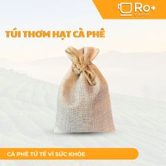 Túi Thơm Cà Phê ROPLUS - Hạt Mộc Nguyên Chất Khử Mùi Xe Ô Tô và Phòng Ngủ - Hương Thơm Tự Nhiên Dịu Êm