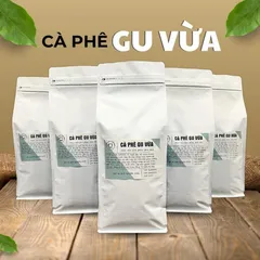 Cà phê Gu Vừa Nguyên Chất Rang Mộc [COMBO 5KG] - Hương vị Robusta, Arabica và Culi hoàn hảo cho pha phin, pha máy - Roplus Coffee