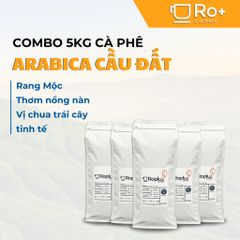 Cà Phê Arabica Cầu Đất Nguyên Chất Rang Mộc 5KG - Pha Phin và Pha Máy Cold Brew, Thưởng Thức Hương Vị Tự Nhiên