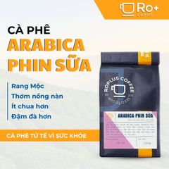 Cà phê Arabica Phin Sữa Roplus - Hạt Nguyên Chất Thơm Ngon, Phù Hợp Pha Phin, Pha Máy, Cold Brew, Hương Vị Đậm Đà, Chất Lượng Cao