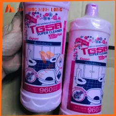 Nước tẩy đa năng Okay Hồng Thái Lan 960ml - Tẩy sạch bồn rửa, toilet, sàn gạch hiệu quả, dung dịch mạnh mẽ