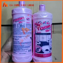 Nước tẩy đa năng Okay Hồng Thái Lan 960ml - Tẩy sạch bồn rửa, toilet, sàn gạch hiệu quả, dung dịch mạnh mẽ