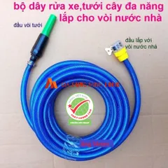 Vòi Xịt Rửa Xe Tăng Áp Đa Năng - Dài 2m-30m, Chất Liệu Nhựa Bền, Nhiều Chế Độ Phun, Tiện Lợi Cho Tưới Cây và Rửa Xe Tại Nhà