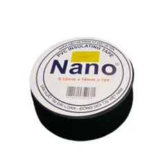 Băng Keo Điện Nano Tô Nga Dũng 5M - Băng Keo Đen Cách Điện An Toàn, Chống Rò Rỉ Điện, Dính Chắc, Không Bong Tróc