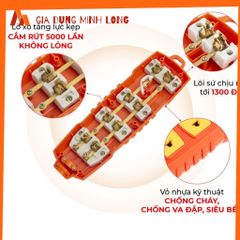 Ổ Cắm Điện SOPOKA 6000W Lõi Sứ Chống Cháy An Toàn - Thiết Kế Đẹp, Chịu Tải 3 Nồi Lẩu, Bảo Hành 02 Năm