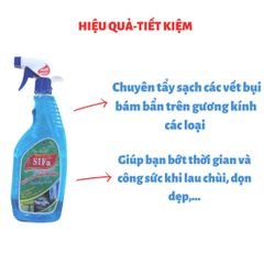 Nước Lau Kính SIFA - Tẩy sạch gương nhà tắm, kính ô tô, và mọi loại gương kính, sáng bóng như mới, dễ sử dụng.