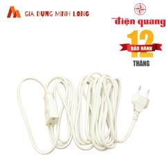 Dây Nối Dài Điện Quang EPF 2PN 2 mét 5 mét - Cáp Nối Đèn Công Tắc Liền Đuôi Chịu Nhiệt, Độ Bền Cao, 250V 10A