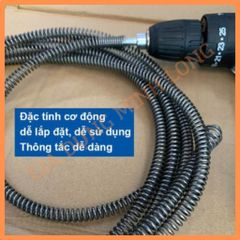Dây Lò Xo Thông Tắc Đường Cống - Dụng Cụ Vệ Sinh Gia Dụng, Tiện Ích Xử Lý Tắc Nghẽn Ống Thoát Nước, Dễ Sử Dụng và Tiết Kiệm Thời Gian