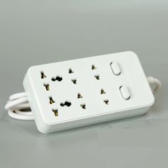 Ổ Cắm Điện 6 Lỗ OMINSU 6ST 2500W - Chống Cháy, Chịu Va Đập, 2 Công Tắc Riêng, Dây 2.5m/4.5m - An Toàn, Bền Bỉ cho Gia Đình và Văn Phòng