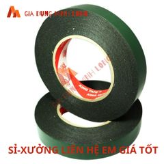 Băng keo hai mặt xốp xanh 1F5-2F4 - Keo dính siêu mạnh cho mọi bề mặt - Dụng cụ tiện ích cao cấp Việt Nam