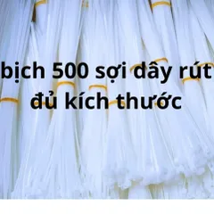 Bịch Dây Rút Nhựa Nylon 10-50cm - Sợi Dây Thít Siêu Bền Chống Axit, Đàn Hồi Cao, An Toàn Sử Dụng 200-1000 Sợi