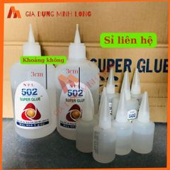 Keo 502 Chai Lớn 500ml - Keo Dán Đa Năng Con Voi Tặng Kèm 3 Lọ Chiết Dùng Được Trên Gỗ, Sắt, Kim Loại và Vải