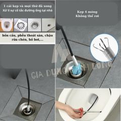 Dây Thông Tắc Cống Lò Xo 3A GQ - Dụng Cụ Thông Tắc Đường Ống Nhanh Chóng, Tiện Lợi, Không Gây Ô Nhiễm