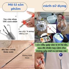 Dây Thông Tắc Cống Lò Xo 3A GQ - Dụng Cụ Thông Tắc Đường Ống Nhanh Chóng, Tiện Lợi, Không Gây Ô Nhiễm
