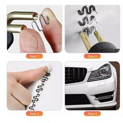 Ghim Hàn Nhựa Inox 304 Chuyên Dụng - Bộ 500 Cái Gồm 4 Loại Chữ S, V, M, U Cho Máy Hàn Nhựa, Ô Tô Và Đồ Nhựa