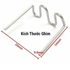 Ghim Hàn Nhựa Inox 304 Chuyên Dụng - Bộ 500 Cái Gồm 4 Loại Chữ S, V, M, U Cho Máy Hàn Nhựa, Ô Tô Và Đồ Nhựa