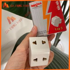 Đầu Nối Chia Điện SOPOKA P12 - Đầu Chia 3 Cổng Chịu Tải 2200W, Nhựa ABS Chống Va Đập, Thiết Kế Xoay 90 Độ, An Toàn và Tin Cậy