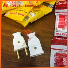Phích Cắm Điện Quang Chịu Tải An Toàn - 250V, 6A, Thiết Kế Gọn Nhẹ Dễ Dàng Lắp Đặt Dành Cho Gia Đình và Văn Phòng