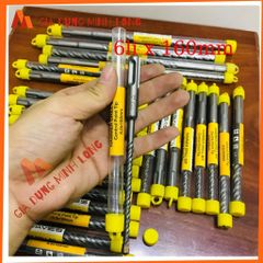 Mũi Khoan Bê Tông WAVES 4 Cạnh Chuôi Lục Giác Đủ Kích Thước 8-16mm, Dùng Cho Khoan Tường Gạch, Thép Bền Chất ủng Hộ Tốc Độ Nhanh